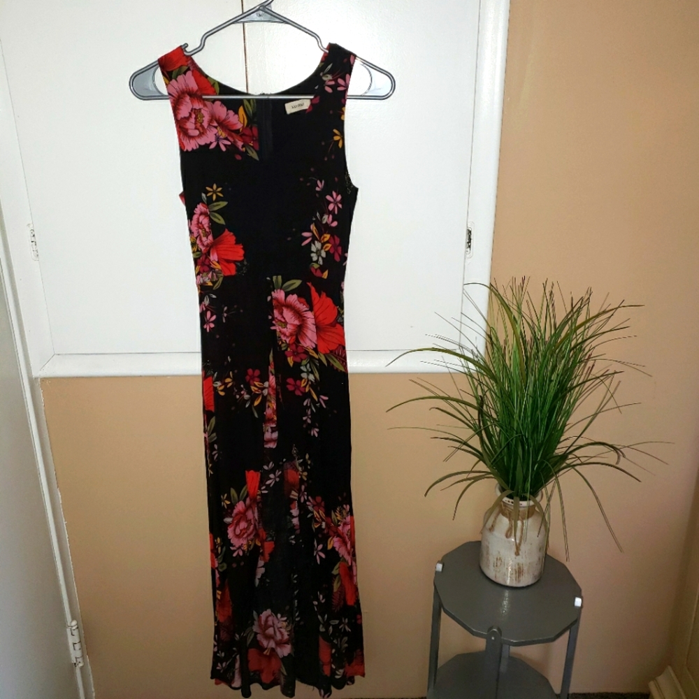❤High Low Floral Romper Dress Size XS